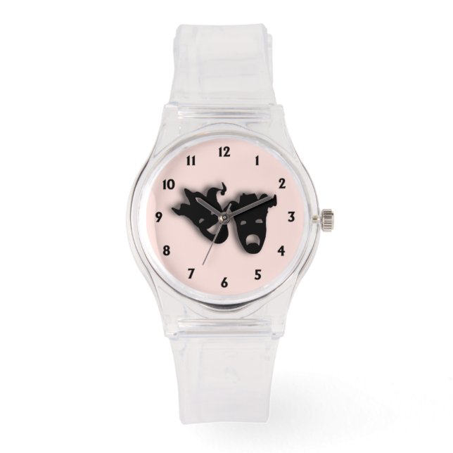 Comedy and Tragedy Theatre Pink Watch (Front)