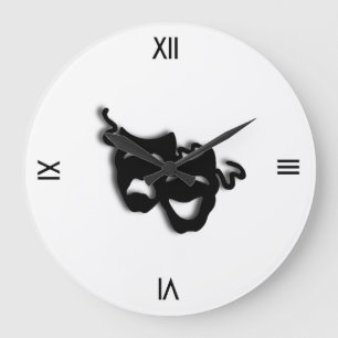 Comedy and Tragedy Theatre Wall Clock