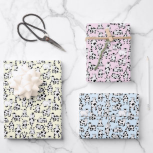 Comedy Cows Having Fun! Wrapping Paper Sheet