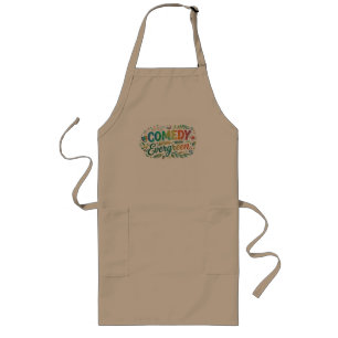 Comedy Evergreen Long Apron