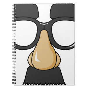 comedy funny glasses notebook