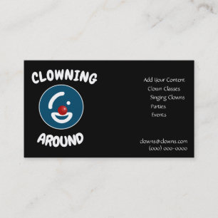 Comedy Logos Abstract Template Business Card