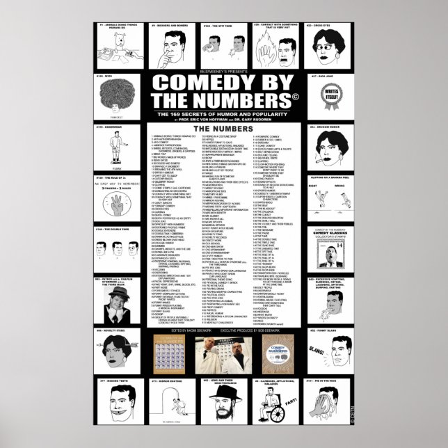 Comedy Numbers List - POSTER (Front)