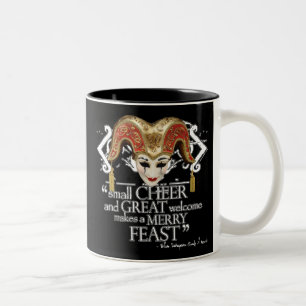 Comedy Of Errors Feast Quote Two-Tone Coffee Mug