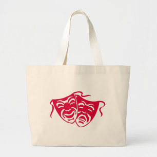 Comedy or Tragedy 3 Large Tote Bag