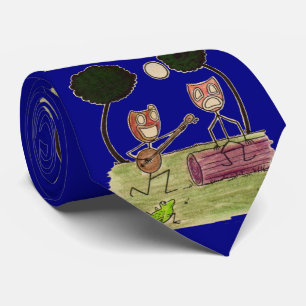 Comedy serenades Tragedy print Tie