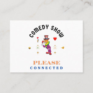 COMEDY SHOW APPOINTMENT CARD