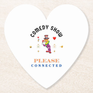COMEDY SHOW PAPER COASTER