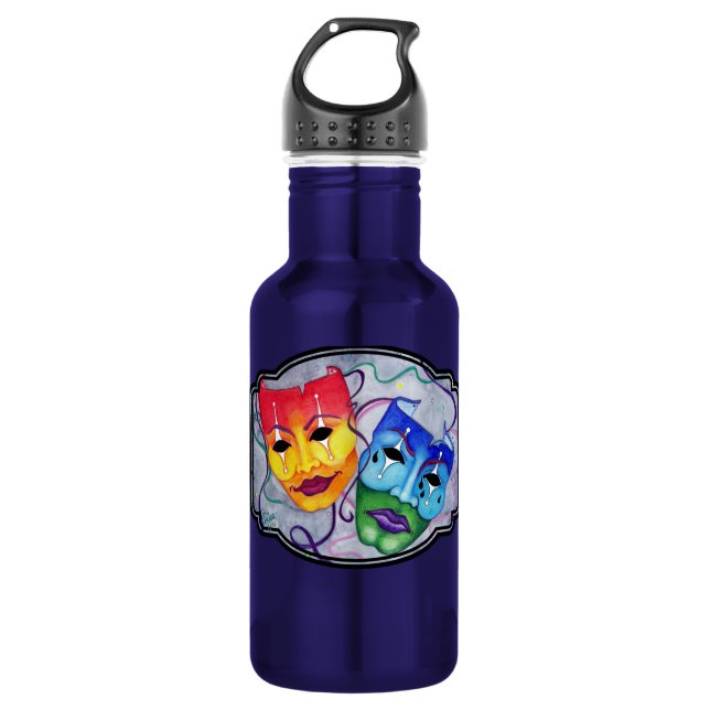 Comedy & Tragedy 532 Ml Water Bottle (Front)