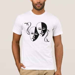 Comedy/Tragedy Actor Masks T-Shirt