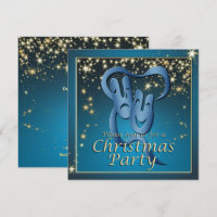 Comedy Tragedy Blue Theatre Mask Christmas Party