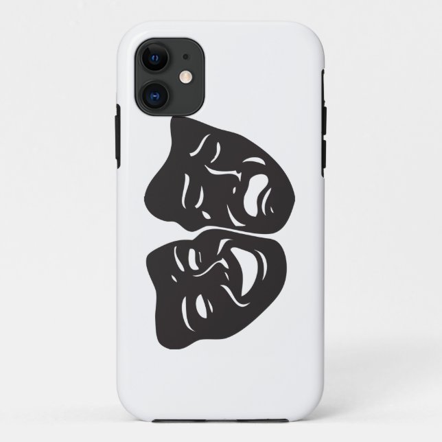 Comedy Tragedy Drama Theatre Masks Case-Mate iPhone Case (Back)