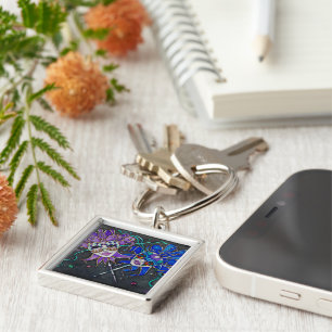 Comedy/Tragedy Jester Masks Key Ring