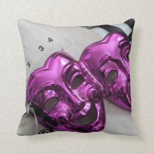 Comedy Tragedy Mask Cushion