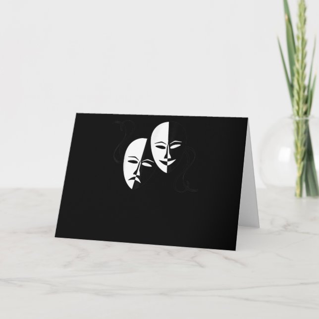 Comedy Tragedy Masks Actor Gift Card (Front)