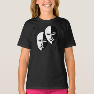 Comedy Tragedy Masks Actor Retro T-Shirt