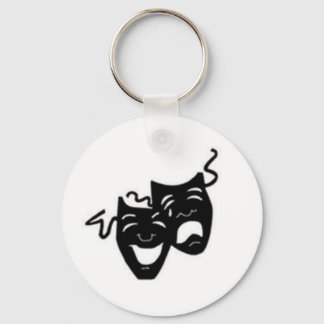 Comedy Tragedy Masks Key Ring