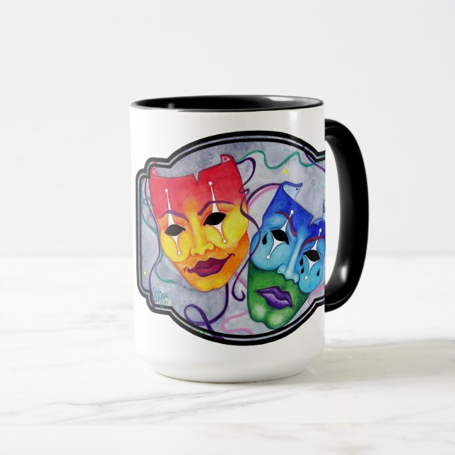 Comedy & Tragedy Mug (Front Right)