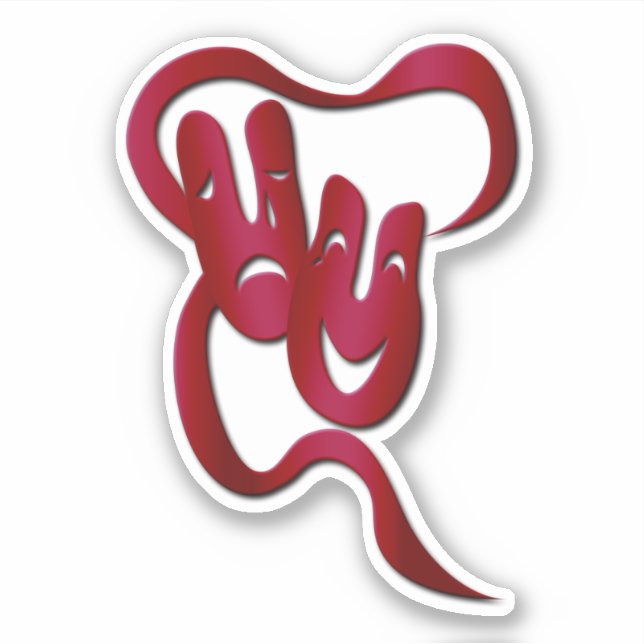 Comedy Tragedy Red Theatre Mask (Front)