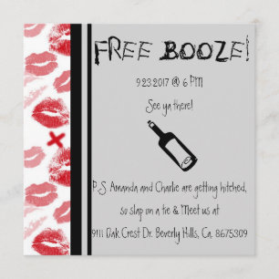 Comedy Wedding Invitation, Humour Invitation