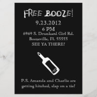 Comedy Wedding Invitation, Humour