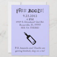 Comedy Wedding Invitation, Humour