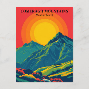 Comeragh Mountains Ireland Vintage Travel Postcard