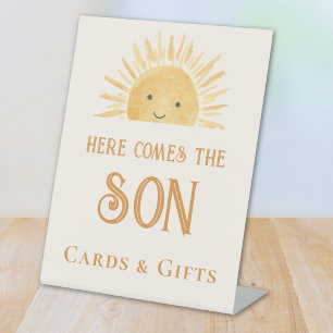 Comes The Son Cards And Gifts Baby Shower Pedestal Sign