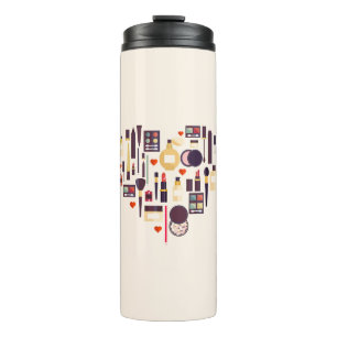 Comestics Heart Thermal Tumbler