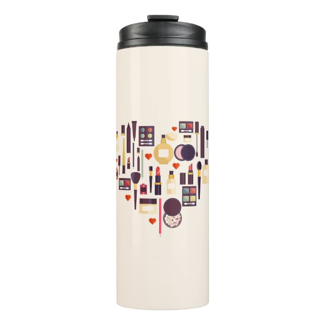Comestics Heart Thermal Tumbler (Front)
