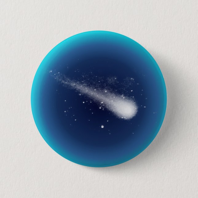 Comet 6 Cm Round Badge (Front)