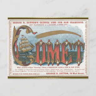Comet Clipper Sailing  Postcard