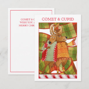 COMET CUPID 3.5x5 Flat Christmas Card
