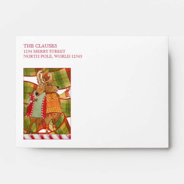COMET CUPID REINDEER A6 Envelopes (4x6 Cards) (Front)