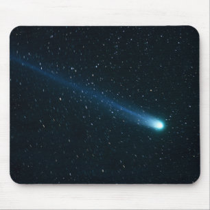 Comet in Night Sky Mouse Pad