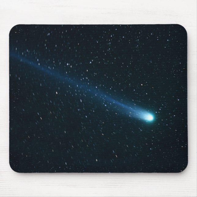 Comet in Night Sky Mouse Pad (Front)
