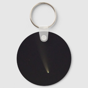 Comet NEOWISE in Night Sky Key Ring