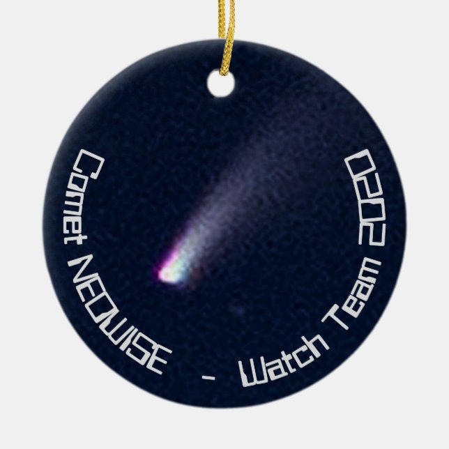 Comet NEOWISE Watch Team 2020 Ceramic Ornament (Front)