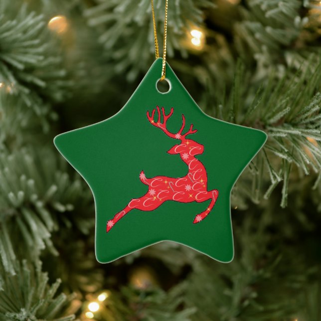 COMET - ORNAMEN in colours Ceramic Ornament (Tree)