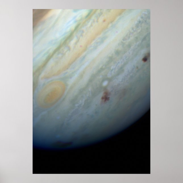 Comet P:Shoemaker-Levy 9 Bombards Jupiter Poster (Front)