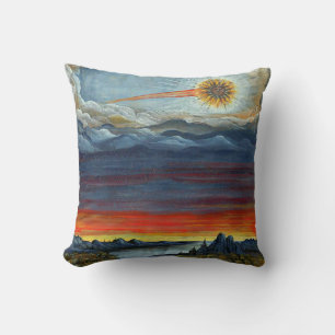 comet painting print cushion