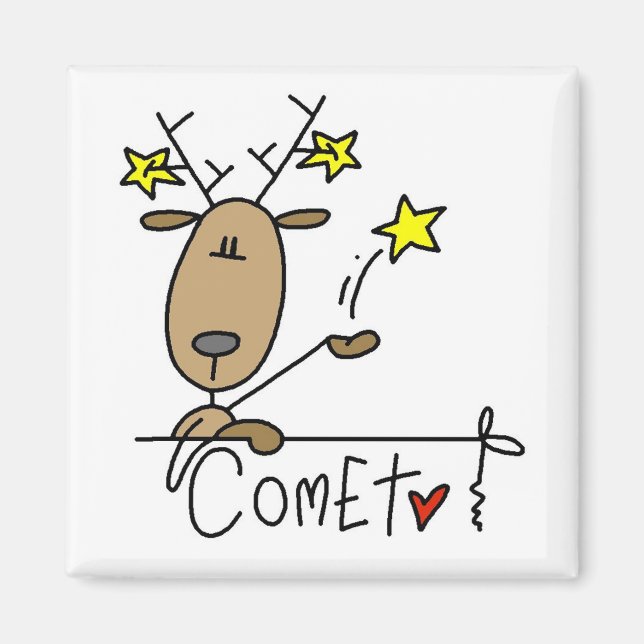 Comet Reindeer Christmas Tshirts and Gifts Magnet (Front)