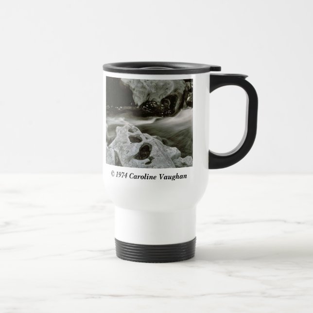 comet rocks 74,  1974 Caroline Vaughan , Smoke... Travel Mug (Right)