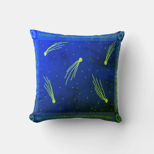 Comets Throw Pillow