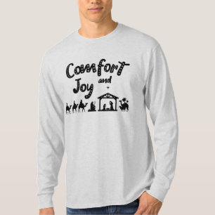 Comfort And Joy Christian Christmas Nativity T-Shirt
