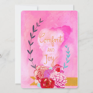 comfort and joy holiday card