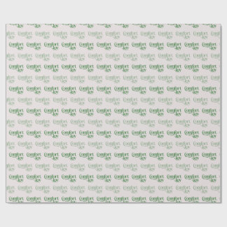 "Comfort and Joy" Pale Pink Christmas Wrapping Paper