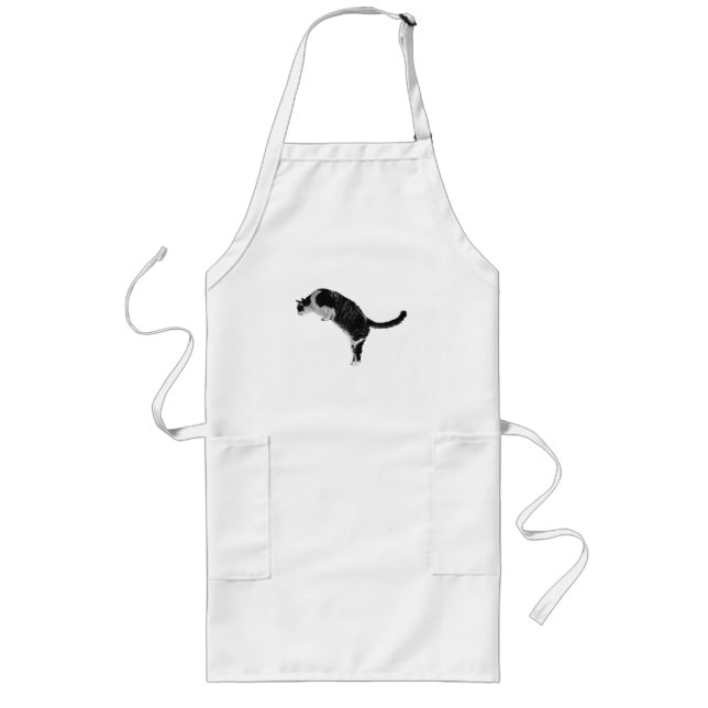 Comfort Cat Kitchen Long Apron (Front)