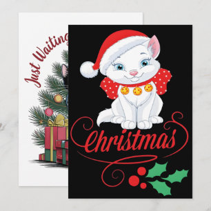 Comfort Colours® Christmas Tree And Cat 2025 Holiday Card