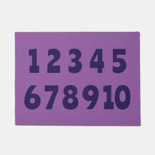 Comfort Colours Numbers Door Mat